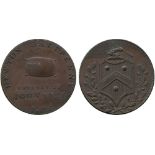 BRITISH TOKENS, 18th Century Tokens, England,  Warwickshire, Newton, John Webb’s Copper Halfpenny,