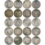 WORLD COINS, USA, Silver Morgan Dollars (10), 1883-O (2), 1884-O (2), 1885-O (2), 1898-O (2), 1900-