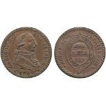 COMMEMORATIVE MEDALS, World Medals, Spain, Charles IV (1748-1819, King 1788-1808), Copper