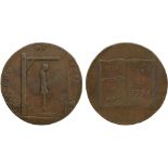 BRITISH TOKENS, 18th Century Tokens, England,  Middlesex, Thomas Spence, Copper Halfpenny, 1793, obv