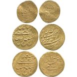 G ISLAMIC COINS, QAJAR, Fath ‘Ali Shah, Gold Toman (2), Dar al-‘Ilm Shiraz 1233h, 4.64g, Dar al-