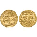 ISLAMIC COINS, OTTOMAN, Sulayman I, Gold Sultani, Dimashq 926h, 3.50g (Pere 168; A 1317). Good