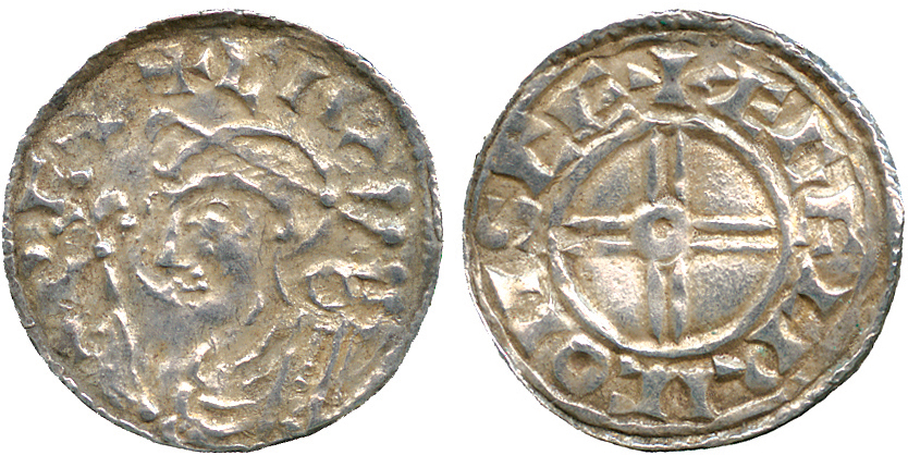 BRITISH COINS, Anglo-Saxon, Canute, Silver Penny, Short Cross type (1029-1035/6), Shaftesbury