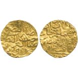 ISLAMIC COINS, OTTOMAN, Murad III, Gold Sultani, Saqiz 9(82)h, 3.41g (Pere 277; A 1332.1). Flan