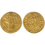 INDIAN COINS, MISCELLANEOUS, “Indian” Imitation Gold Venetian Zecchino, 3.28g. Pierced and plugged.