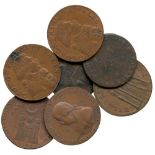 BRITISH TOKENS, 18th Century Tokens, England,  Sussex, Brighton, Copper Halfpenny (4), obv bust of