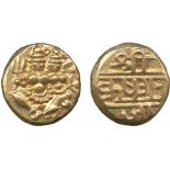 INDIAN COINS, PRINCELY STATES, Mysore, Krishna Raja Wodeyar (1799-1868 AD), Gold Pagoda, obv Shiva