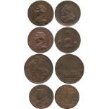 BRITISH TOKENS, 18th Century Tokens, England,  Warwickshire, Birmingham, William Hallan, Copper