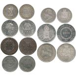 WORLD COINS, BRAZIL, An Assortment of Silver, Bronze and Base Metal issues with modern Cupro-nickel,