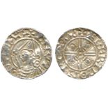 BRITISH COINS, Anglo-Saxon, Canute, Silver Penny, Helmet type (1024-1030), Bath mint, moneyer