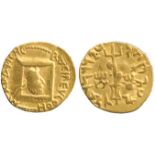 INDIAN COINS, Vima Kadphises, Gold ¼-Dinar, head of Kaphises right within frame or window, ??CI???