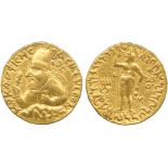 INDIAN COINS, Vima Kaphises (c.100-127 AD), Gold Dinar, crowned and diademed bust of king left on