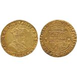 BRITISH COINS, James I, Gold Half-Unite or Double-Crown, second coinage (1604-1619), fourth