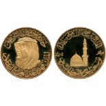 † ISLAMIC COINS, SAUDI ARABIA, Fahd b. ‘Abd al-‘Aziz, Gold Proof Commemorative Medal, Safar 1409h,