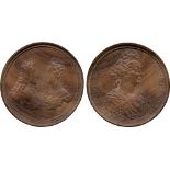 COMMEMORATIVE MEDALS, British Historical Medals, William and Mary and Queen Anne, Light Boxwood