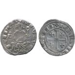 WORLD COINS, CRUSADER COINS OF CYPRUS, Hugh IV, Silver Gros grand, second series, cross at throat,