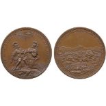 COMMEMORATIVE MEDALS, British Historical Medals, The Battle of Blenheim, Copper Medal, 1704, by