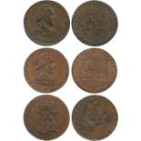 BRITISH TOKENS, 18th Century Tokens, England,  Kent, Dover, Lutwyche, Copper Halfpenny for John Horn