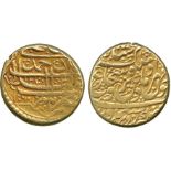 G INDIAN COINS, MISCELLANEOUS, Durrani, Shuja‘ al-Mulk, Gold Mohur, Ahmadshahi, AH 1223, 10.87g (