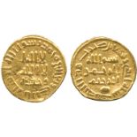 ISLAMIC COINS, UMAYYAD, temp. al-Walid I, Gold ½-Dinar ‘nisf’, no mint, 91h, 2.08g (A 127A). Small