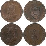 BRITISH TOKENS, 18th Century Tokens, England,  Lancashire, Lancaster, Westwood, Copper Half