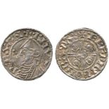 BRITISH COINS, Anglo-Saxon, Canute, Silver Penny, Helmet type (1024-1030), Bath mint, moneyer