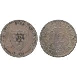 BRITISH TOKENS, 19th Century Tokens, England, Cornwall, Stratton, North Cornwall, Silver Shilling,