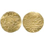 ISLAMIC COINS, OTTOMAN, Mahmud I (1143-1168h), Gold ½-Sultani, Jaza’ir 1164h, 1.64g (KM 19). Good