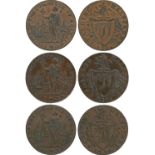 BRITISH TOKENS, 18th Century Tokens, England,  Lincolnshire, Spalding, Kempson, Copper Halfpenny for