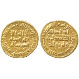 ISLAMIC COINS, UMAYYAD, temp. ‘Abd al-Malik, Gold Dinar, no mint (Damascus), 83h, 4.22g (A 125).
