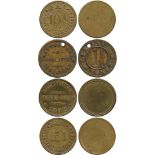 BRITISH TOKENS, 19th Century Tokens, Checks, Cornwall, St Austell, Carbean Supply Stores, Uniface
