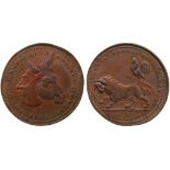 BRITISH TOKENS, 18th Century Tokens, England,  Middlesex, Thomas Spence, Copper Halfpenny, 1795, obv