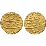 INDIAN COINS, MUGHAL, Aurangzeb (AH 1068-1118; 1658-1707 AD), Gold Mohur, Aurangabad, AH 1074,