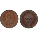 BRITISH TOKENS, 18th Century Tokens, England,  Cornwall, Truro, Cornish Metal Company, Boulton,