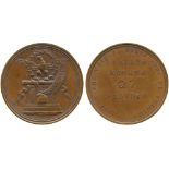 WORLD COINS, ITALY, First Roman Republic (1798-1799), Restrike Medallic Copper Scudi, Year 7 (1799),