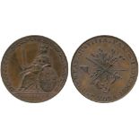 BRITISH TOKENS, 18th Century Tokens, England,  Yorkshire, York, Copper Halfpenny, obv female seated,