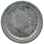 BRITISH COINS, George III (1760-1820), Uniface Lead Trial Striking for the obverse of the Half-