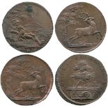 BRITISH TOKENS, 18th Century Tokens, England,  Middlesex, Thomas Spence, Copper Halfpenny (2), obv