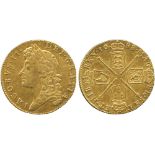 BRITISH COINS, James II (1685-1688), Gold Guinea, 1688, second laureate and draped bust left, legend