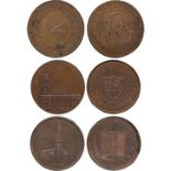 BRITISH TOKENS, 18th Century Tokens, England,  Middlesex, Skidmore’s Churches and Gates, Copper