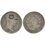 WORLD COINS, FRANCE, Napoleon I (1804-1814), Satirical Silver 5-Francs, 1810-A, Paris, obv owl’s