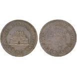 BRITISH TOKENS, 19th Century Tokens, England, Cornwall, Launceston, Silver Shilling, 1811, obv