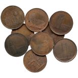 BRITISH TOKENS, 18th Century Tokens, England,  Middlesex, Skidmore’s Churches and Gates, Copper