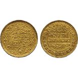 G INDIAN COINS, PRINCELY STATES, Kutch, Pragmalji II (VS 1917-1932; 1860-1875 AD), Gold 50-Kori,