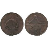 BRITISH TOKENS, 18th Century Tokens, England,  Lancashire, Rochdale, Westwood, Copper Farthing/