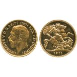 G BRITISH COINS, George V, Gold Proof Half-Sovereign, 1911, bare head left, B.M. on truncation,