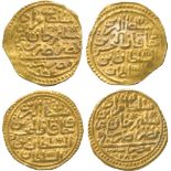 ISLAMIC COINS, OTTOMAN, Murad III, Gold Sultani (2), Misr 982h, 3.45g, 3.35g (Pere 274). First