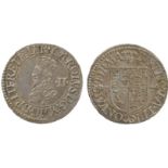 BRITISH COINS, Charles I, Silver Half-Groat, Briot’s first milled issue (1631-1632), crowned bust