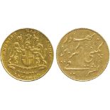 G INDIAN COINS, EAST INDIA COMPANY, Madras Presidency, Gold Mohur, undated (1819), 11.64g (SAC KM