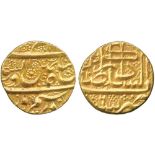 G INDIAN COINS, MISCELLANEOUS, Durrani, Shah Zaman (AH 1207-1216), Gold Mohur, Kabul (AH 1213), Year